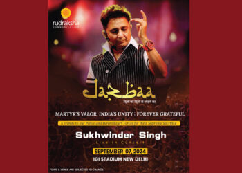Rockstar Sukhwinder’s Live Concert Jazbaa “दिलो को दिलो से जोड़ने का”on September 7th, 2024 at  KD Jadhav Hall, Indira Gandhi Stadium in Delhi